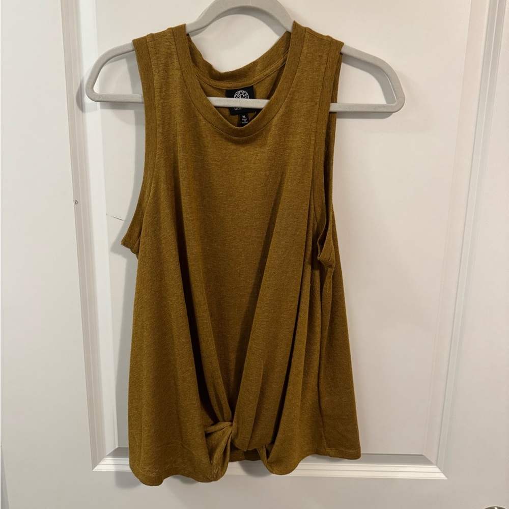 Sleeveless Mustard Top